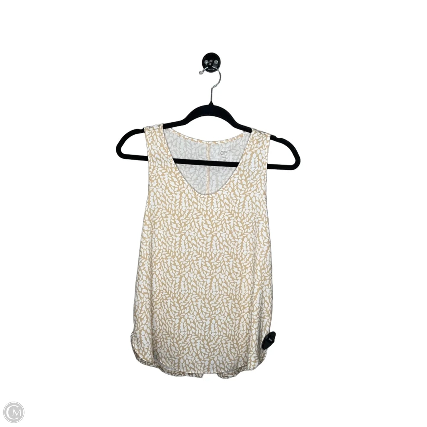 Top Sleeveless By Loft In Tan, Size: Xxsp