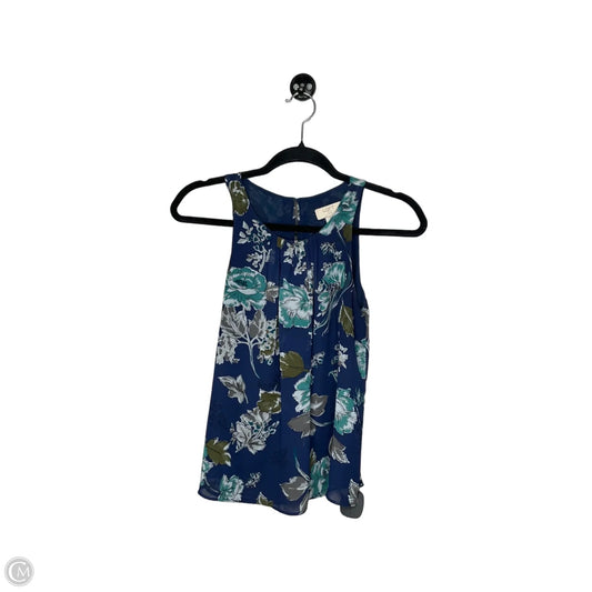 Top Sleeveless By Loft In Blue, Size: Xxsp