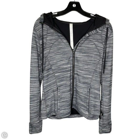 Athletic Jacket By Lululemon In Grey, Size: 10