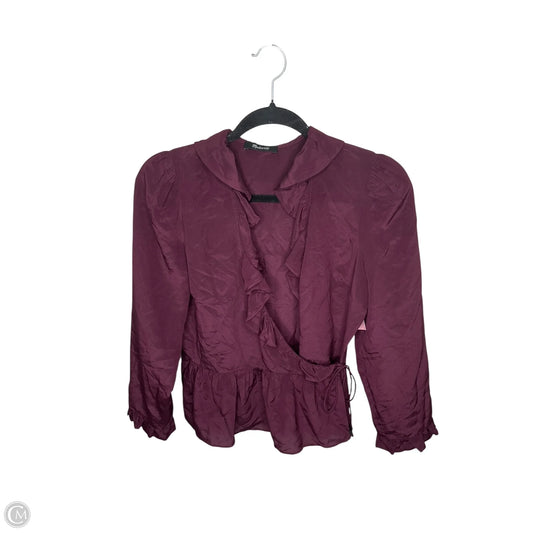 Top Long Sleeve By Madewell In Purple, Size: S