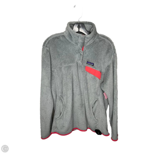 Jacket Fleece By Patagonia In Grey, Size: Xl