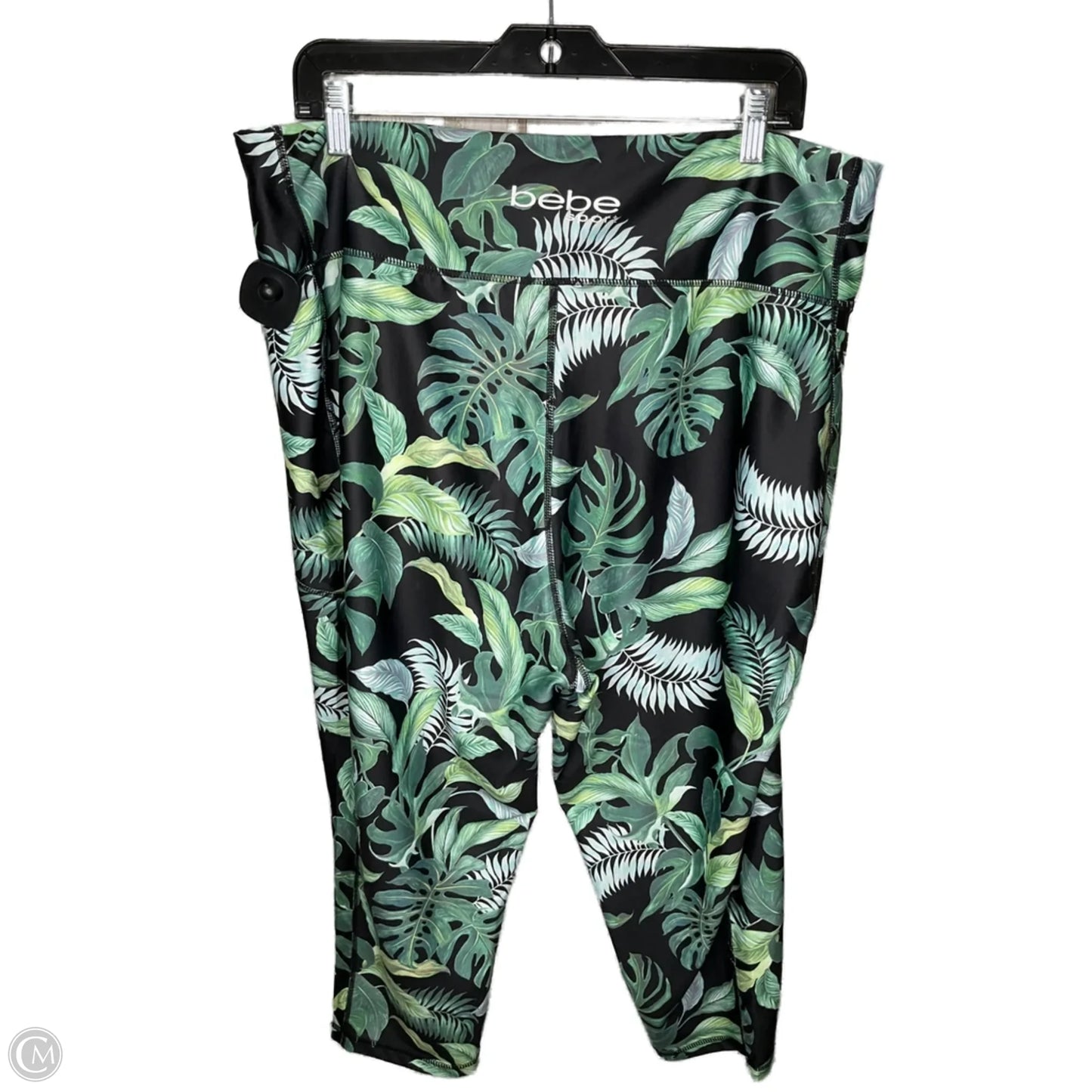 Athletic Leggings Capris By Bebe In Green, Size: 3x