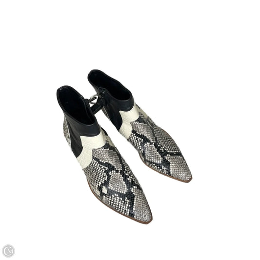 Boots Ankle Heels By Gianni Bini In Animal Print, Size: 9