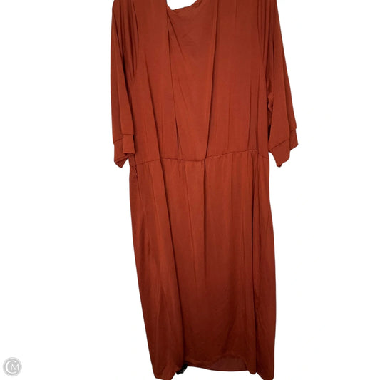 Dress Casual Maxi By Ava & Viv In Brown, Size: 4x