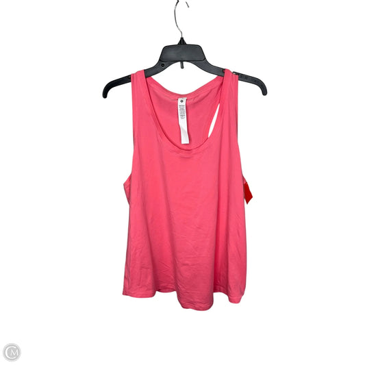 Athletic Tank Top By Lululemon In Pink, Size: 14
