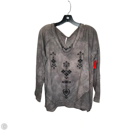Top Long Sleeve By Free People In Grey, Size: Xl