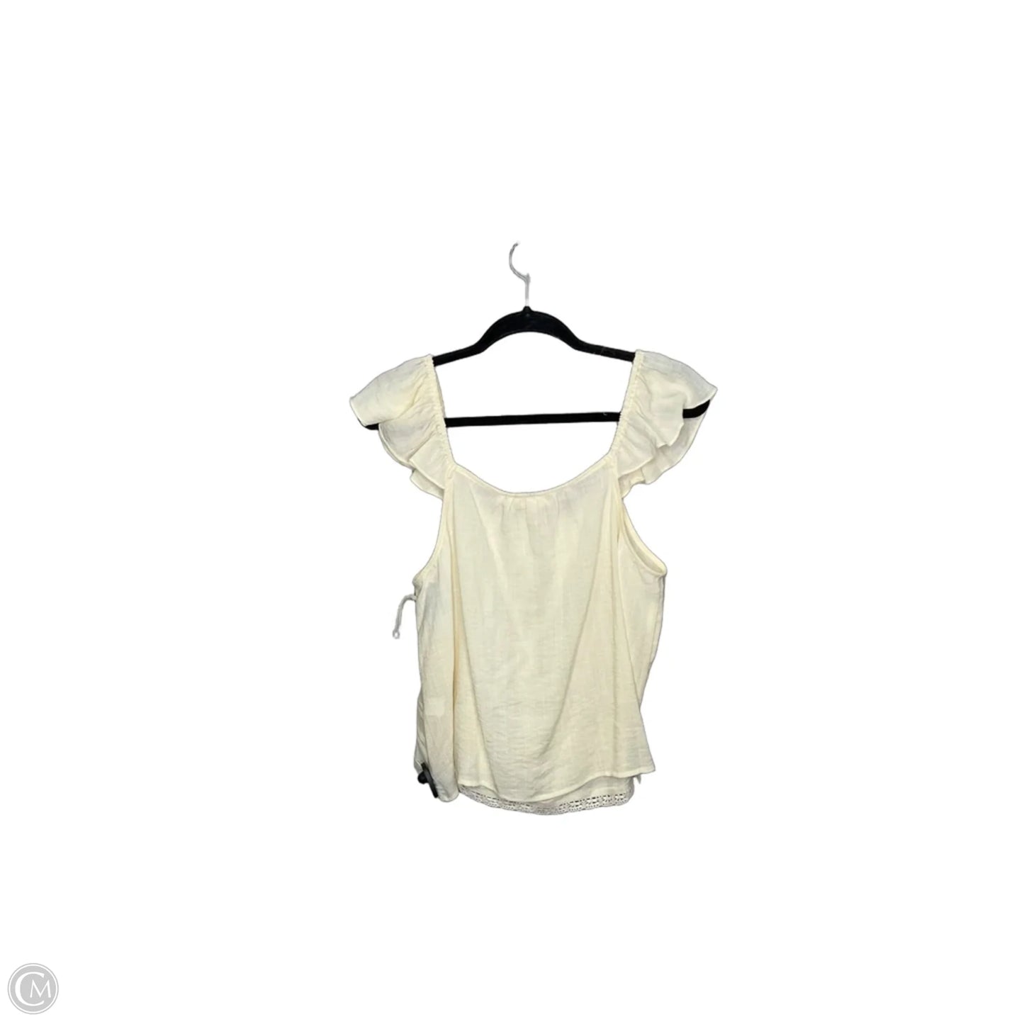 Top Sleeveless By Ana In Yellow, Size: L