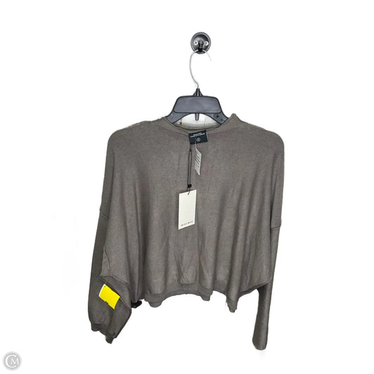Top Long Sleeve By Miou Muse In Grey, Size: S