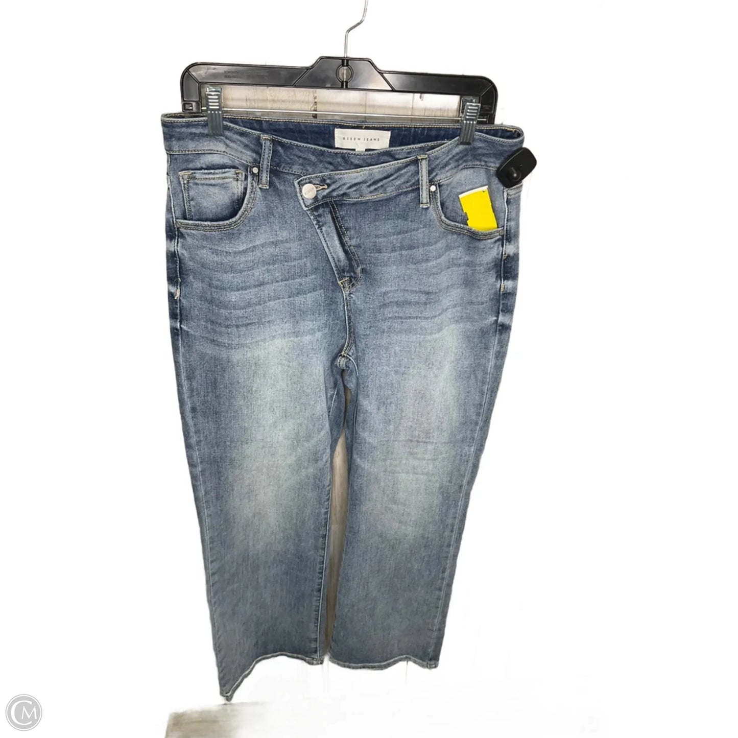 Jeans Straight By Risen In Blue, Size: 14