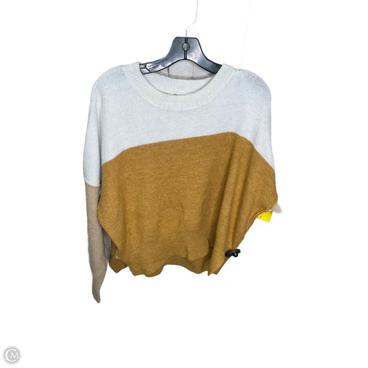 Sweater By Glam In Brown & Cream, Size: M