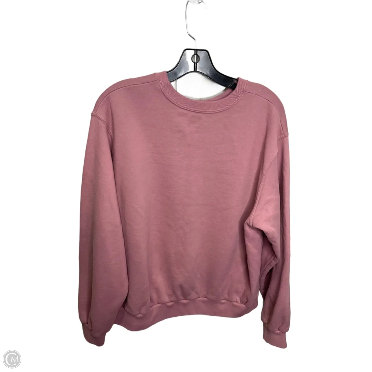 Sweatshirt Crewneck By Hollister In Pink, Size: M