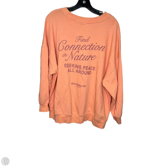 Sweatshirt Crewneck By Old Navy In Orange, Size: Xl