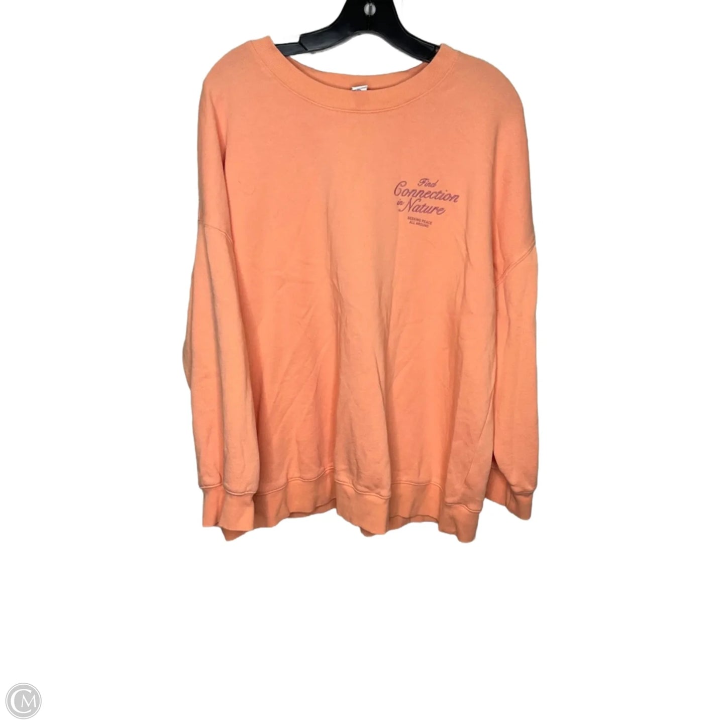 Sweatshirt Crewneck By Old Navy In Orange, Size: Xl