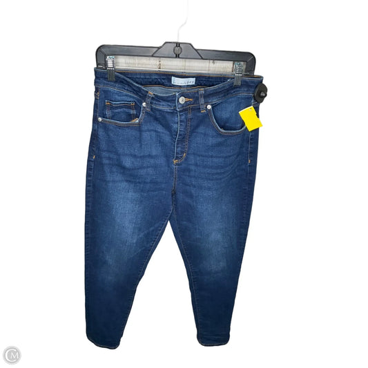 Jeans Skinny By Loft In Blue Denim, Size: 10