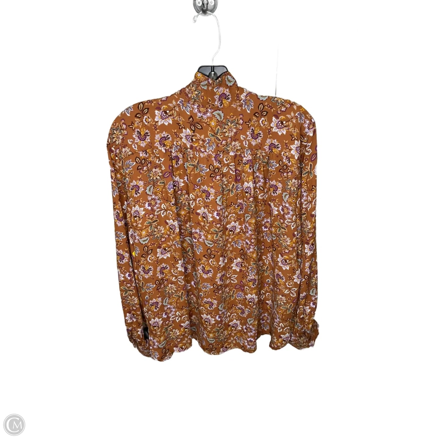 Top Long Sleeve By Loft In Brown, Size: Xl