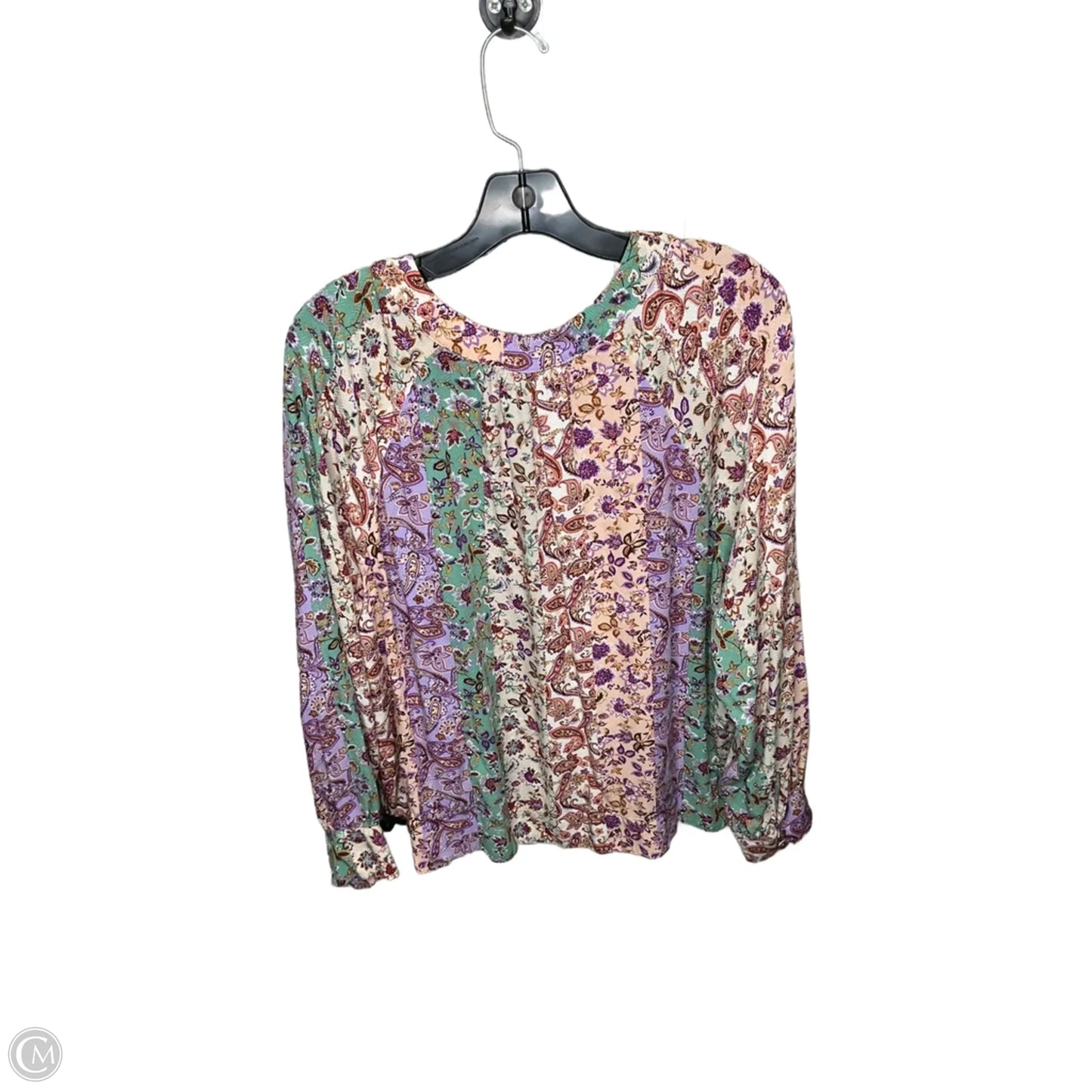 Top Long Sleeve By Loft In Floral Print, Size: Xl
