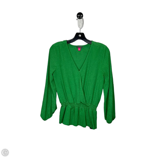Top 3/4 Sleeve By Vince Camuto In Green, Size: S