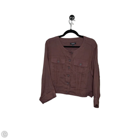 Top Long Sleeve By Torrid In Brown, Size: 2x