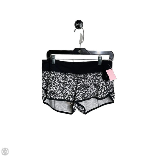 Athletic Shorts By Lululemon In Black & White, Size: 6