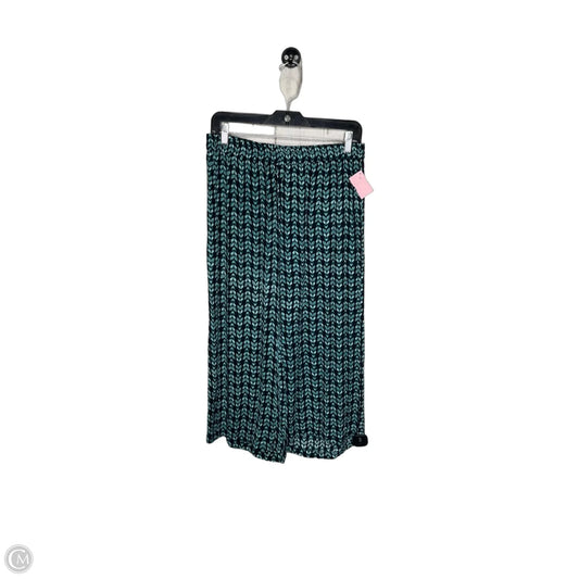 Pants Cropped By Clothes Mentor In Black & Blue, Size: M