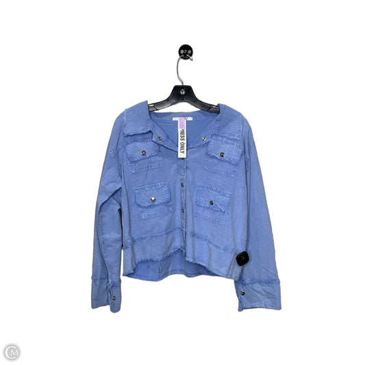 Top Long Sleeve By Clothes Mentor In Blue, Size: M