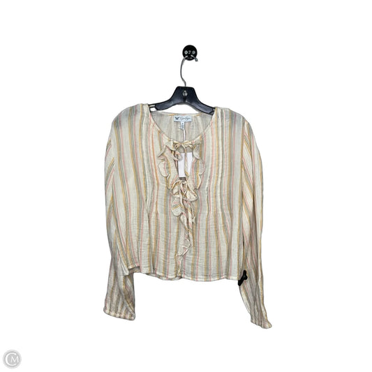 Top Long Sleeve By Jessica Simpson In Multi-colored, Size: M