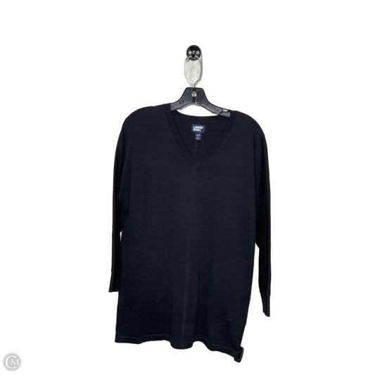 Tunic 3/4 Sleeve By Lands End In Black, Size: S