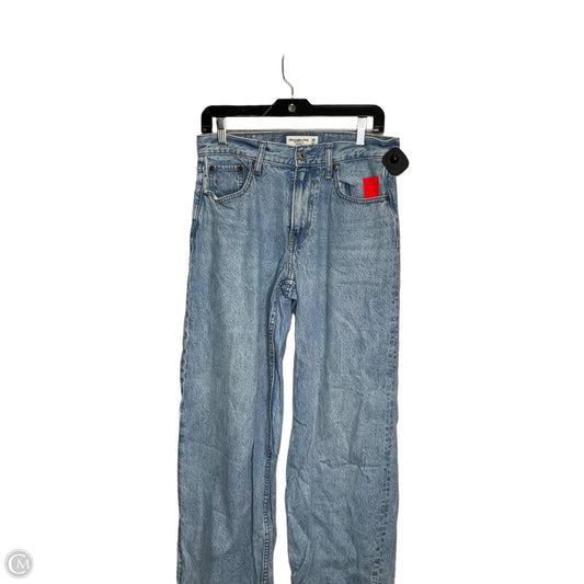 Jeans Wide Leg By Abercrombie And Fitch In Blue Denim, Size: 2