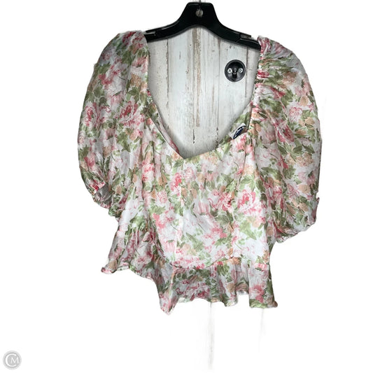 Top Short Sleeve By Arula In Floral Print, Size: 2x