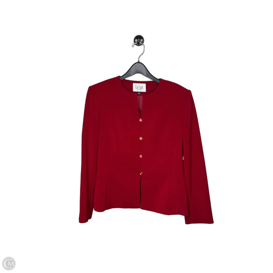 Blazer By Le Suit In Red, Size: 14p