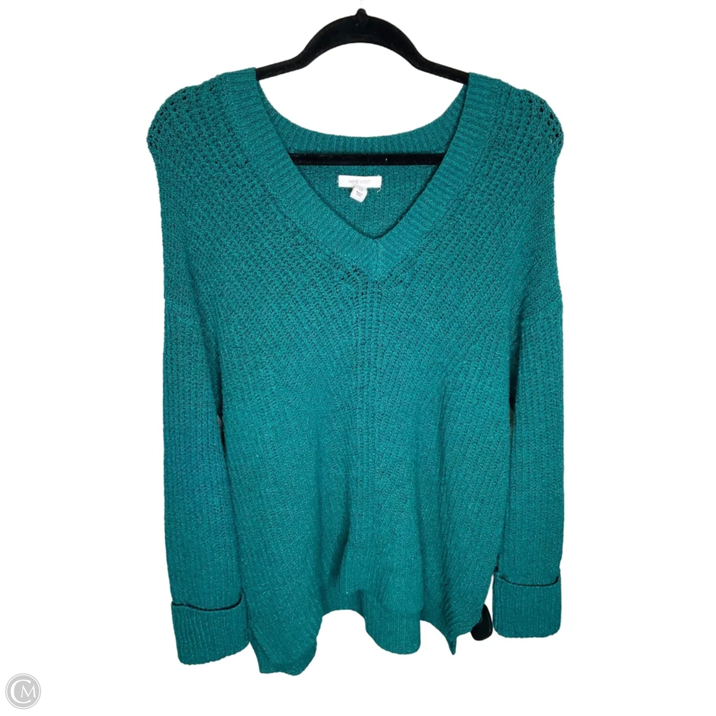 Sweater By Nine West In Green, Size: 1x