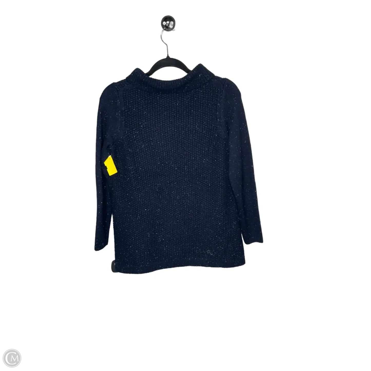 Sweatshirt Collar By Talbots In Navy, Size: Sp
