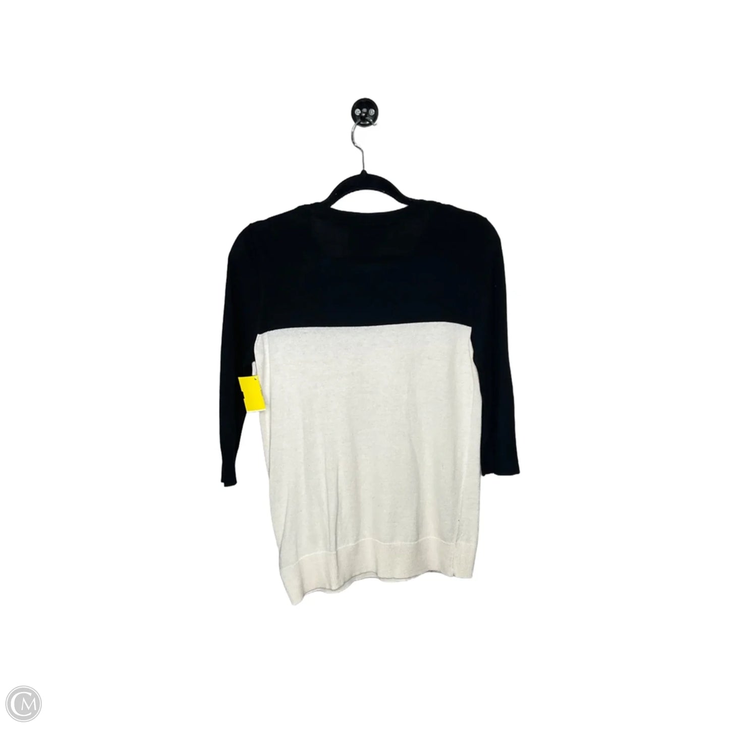 Sweater By Massini In Black & White, Size: M