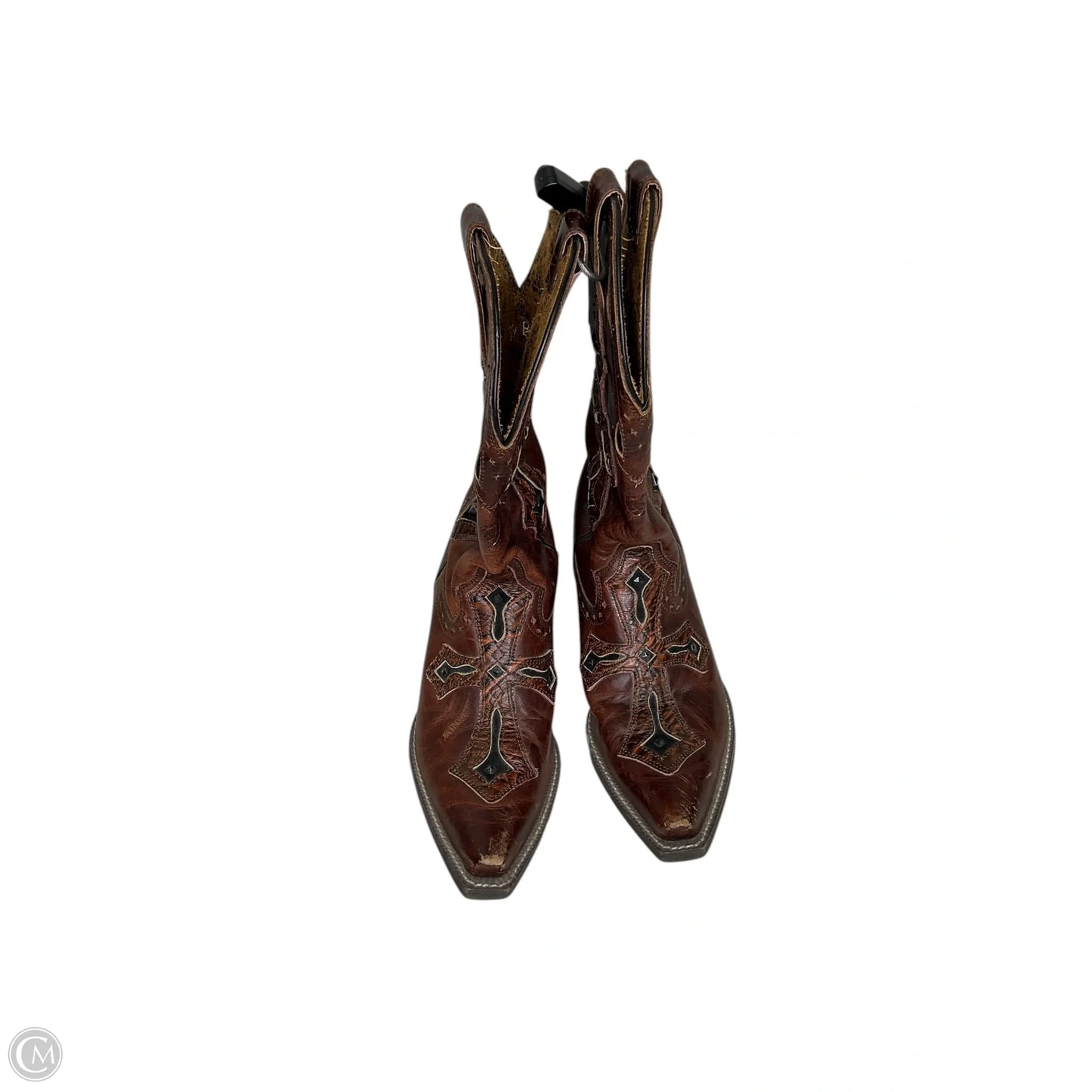 Shoes Heels Block By Ariat In Brown & Tan, Size: 6.5