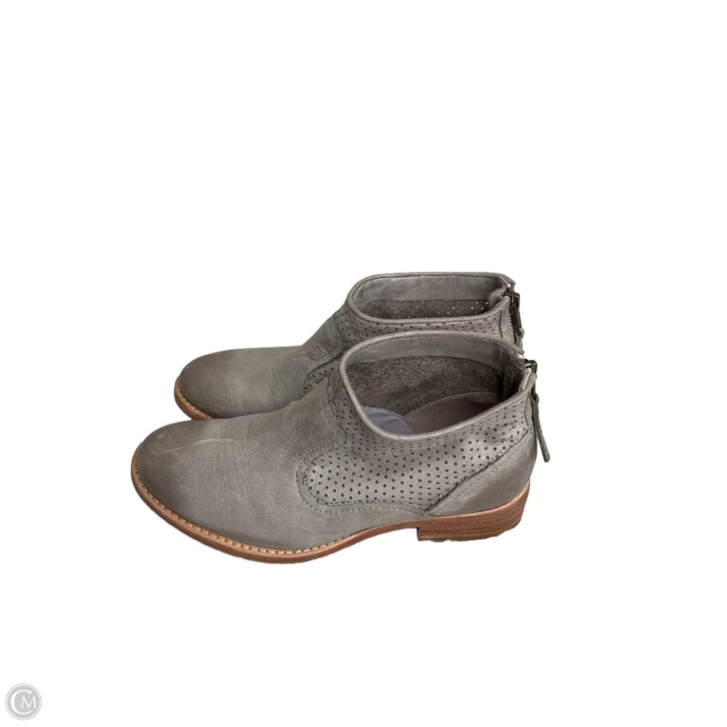 Boots Ankle Flats By Johnston & Murphy In Grey, Size: 6