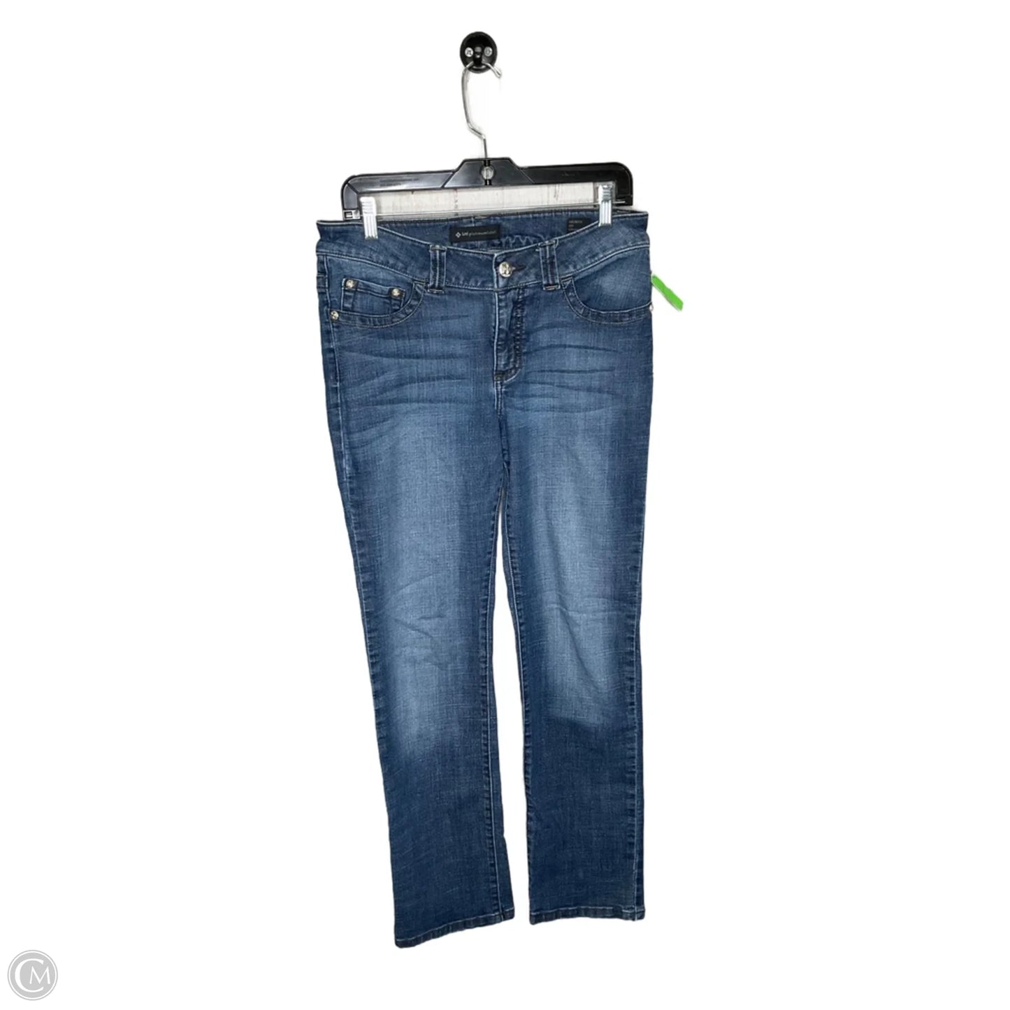 Jeans Straight By Lee In Blue Denim, Size: 10