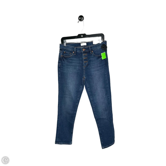 Jeans Skinny By Loft In Blue Denim, Size: 4