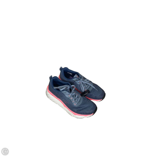 Shoes Sneakers By Skechers In Blue & Pink, Size: 9