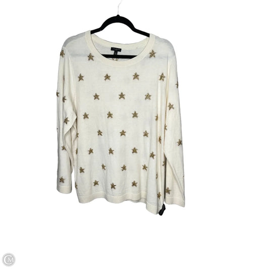 Sweater By Talbots In Cream, Size: 2x