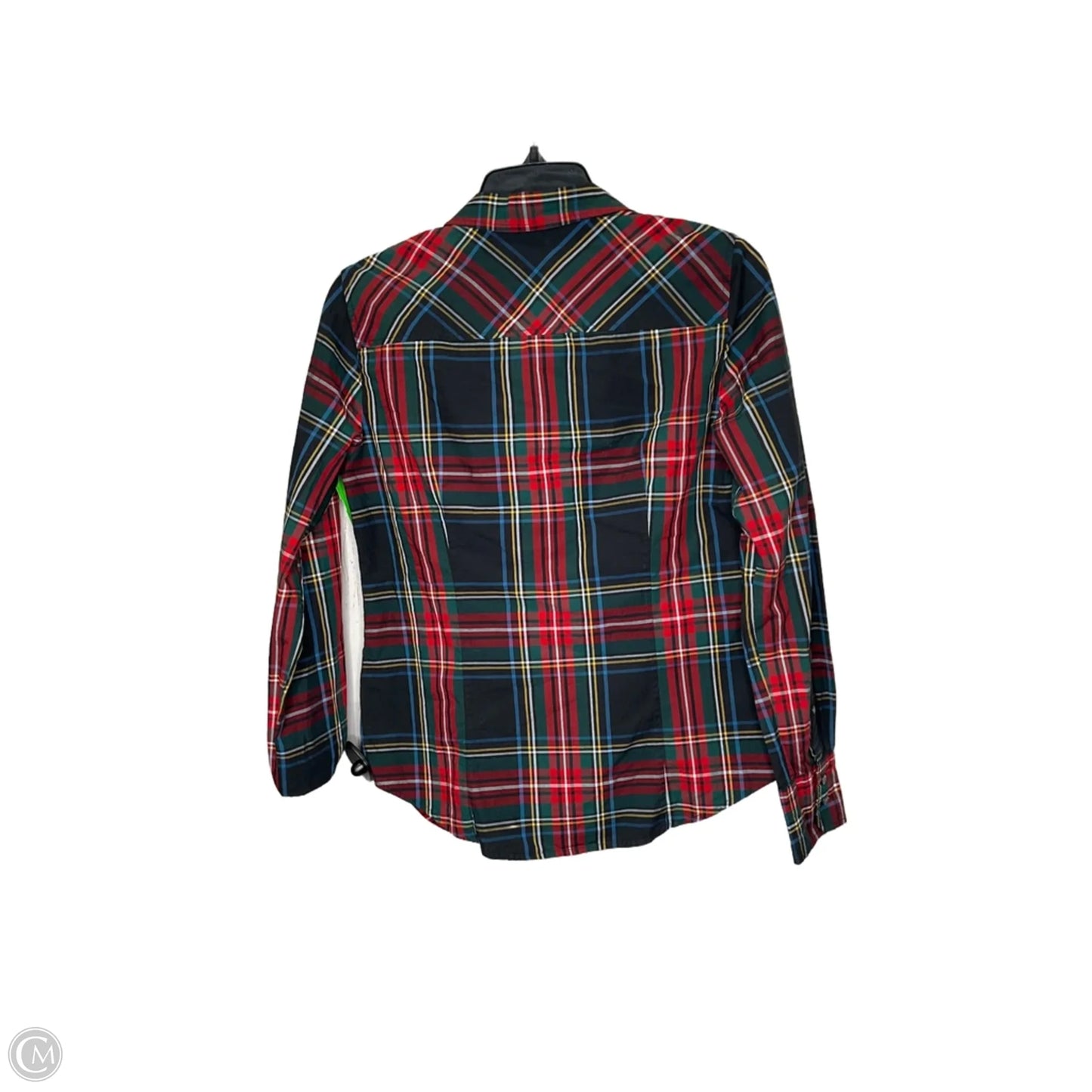 Top Long Sleeve By J. Crew In Plaid Pattern, Size: S