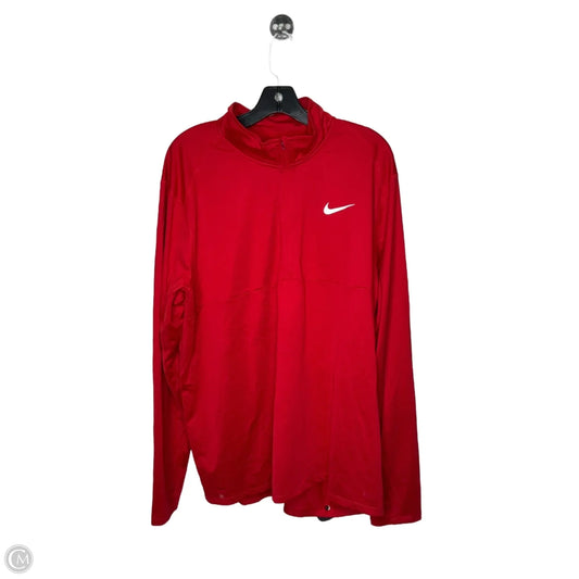 Athletic Sweatshirt Crewneck By Nike In Red, Size: Xxl