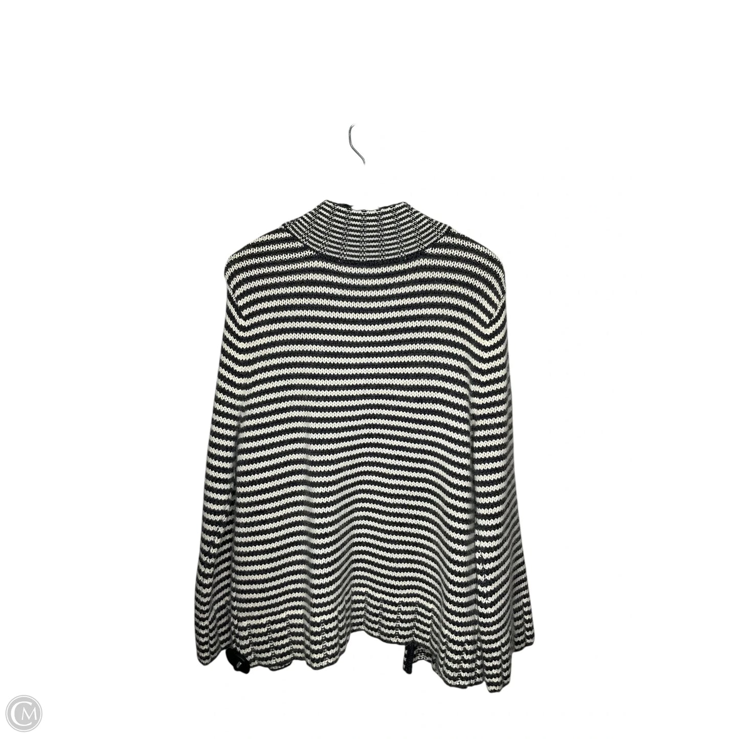 Cardigan By Clothes Mentor In Grey & White, Size: Xl
