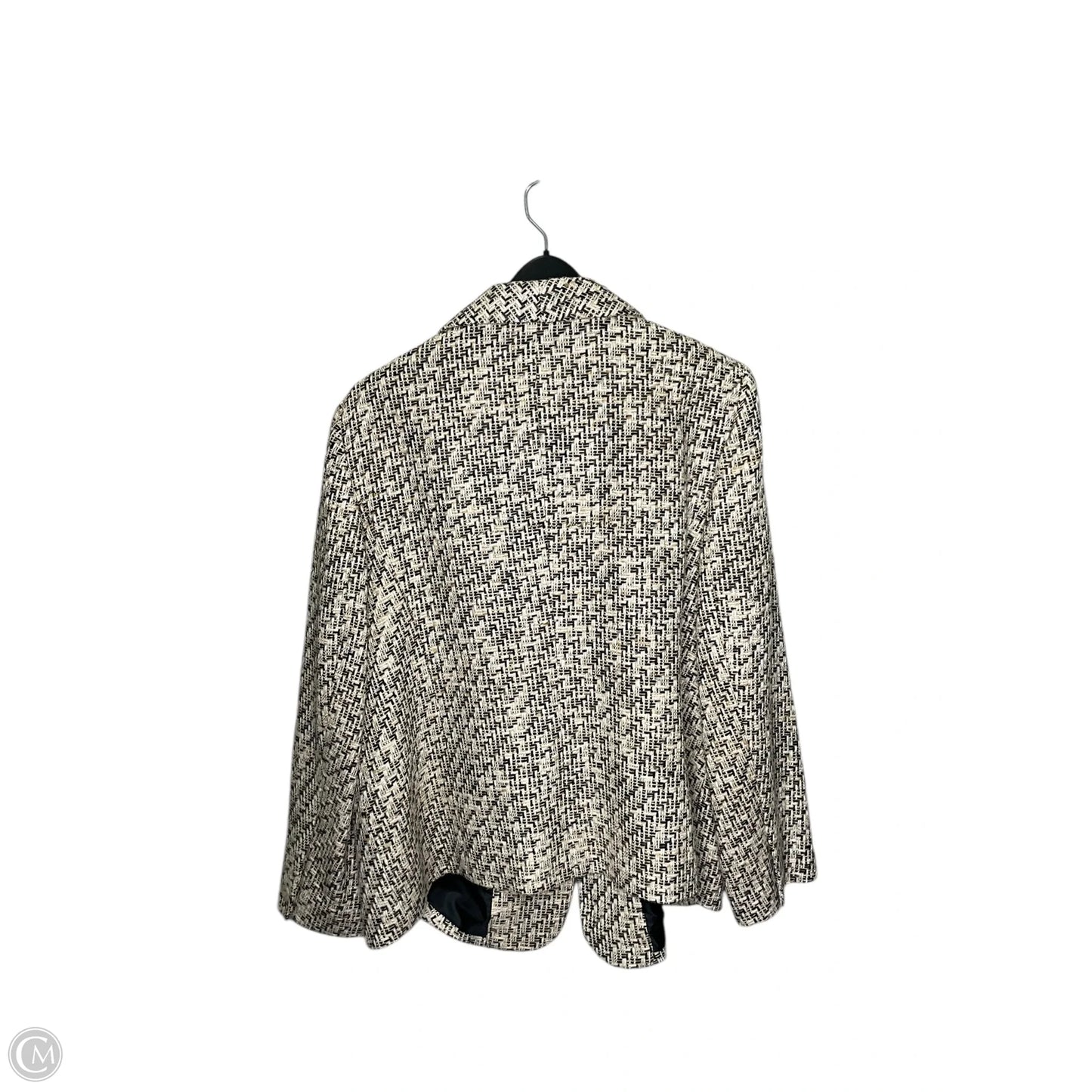 Blazer By Clothes Mentor In Cream & Yellow, Size: 14