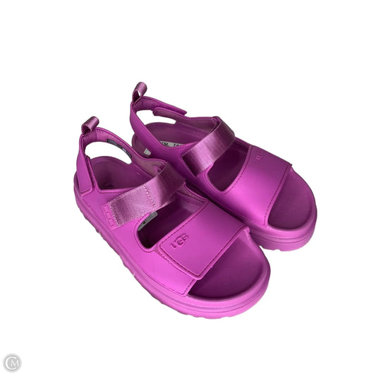 Sandals Designer By Ugg In Pink, Size: 8