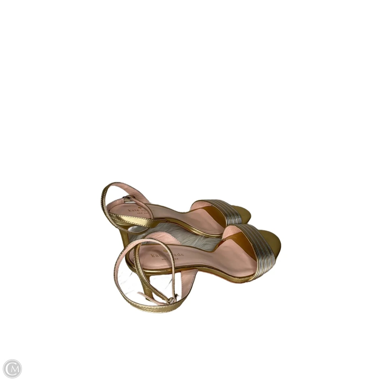 Shoes Designer By Kate Spade In Gold, Size: 8.5