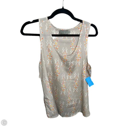 Top Sleeveless By Fabrik In Grey, Size: M