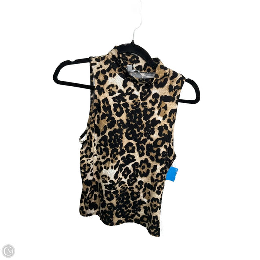 Top Sleeveless By Gaze In Animal Print, Size: L