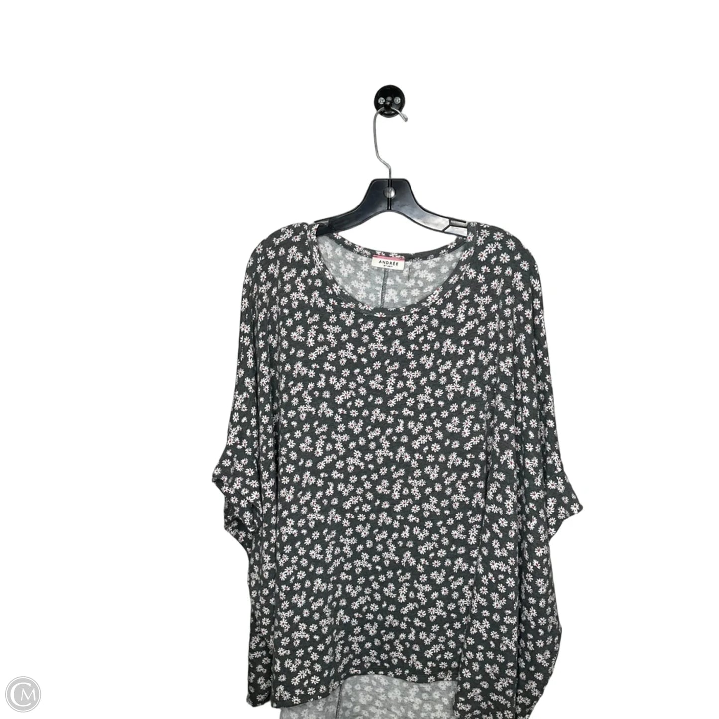 Top Short Sleeve By Clothes Mentor In Floral Print, Size: 1x