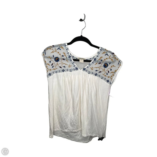 Top Sleeveless By Lucky Brand In Cream, Size: S