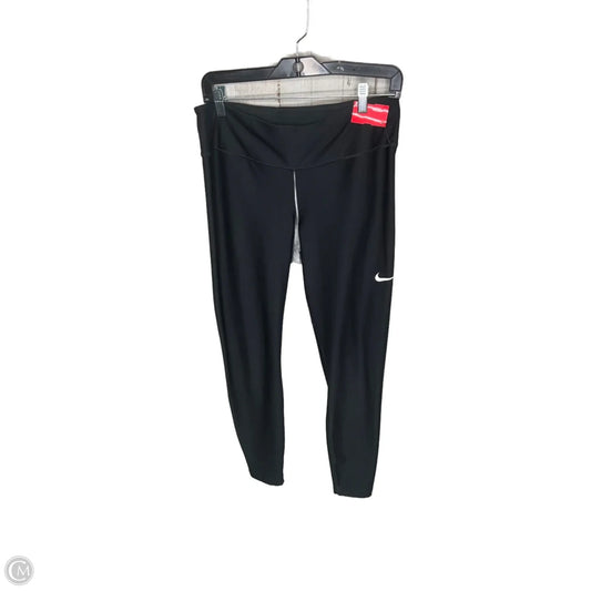 Athletic Leggings By Nike In Black, Size: L